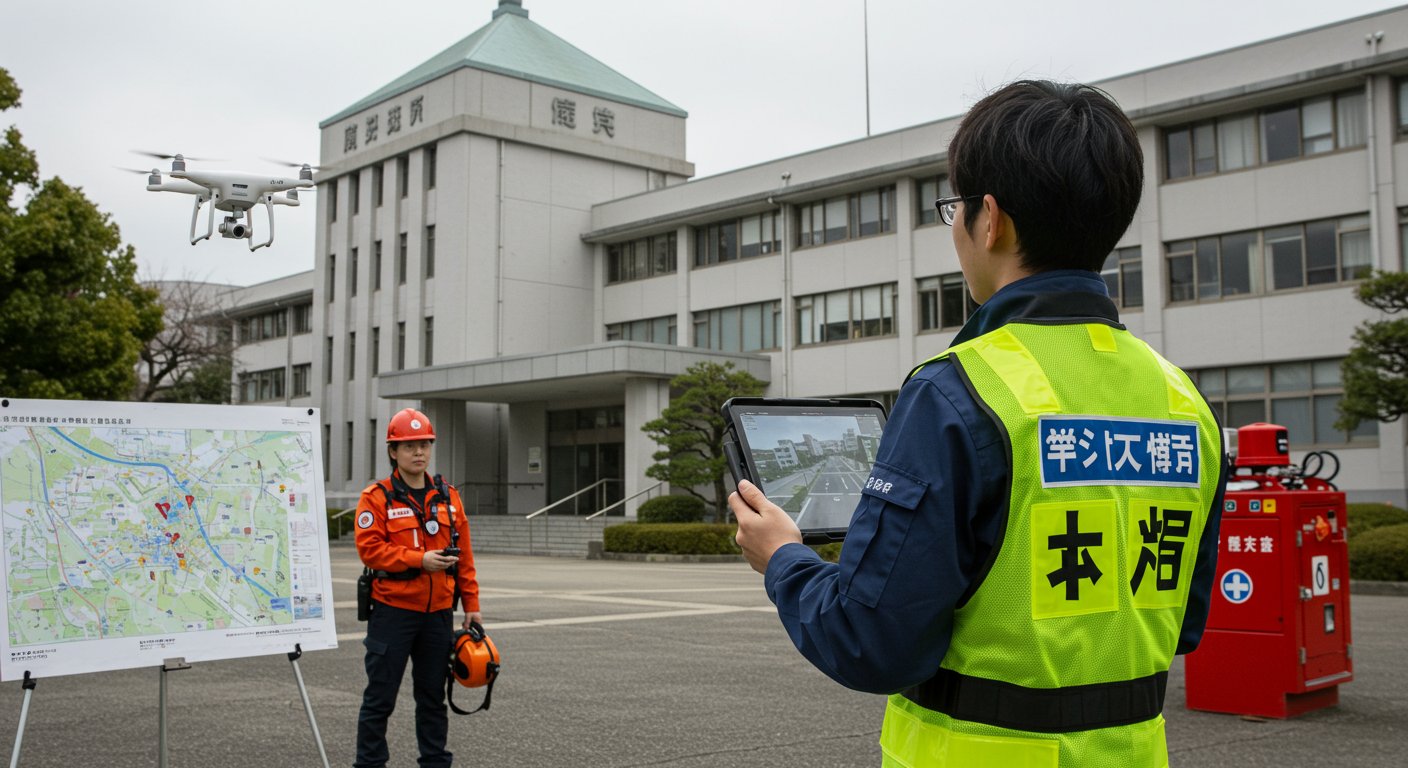 自治体でのドローン活用業務イメージ