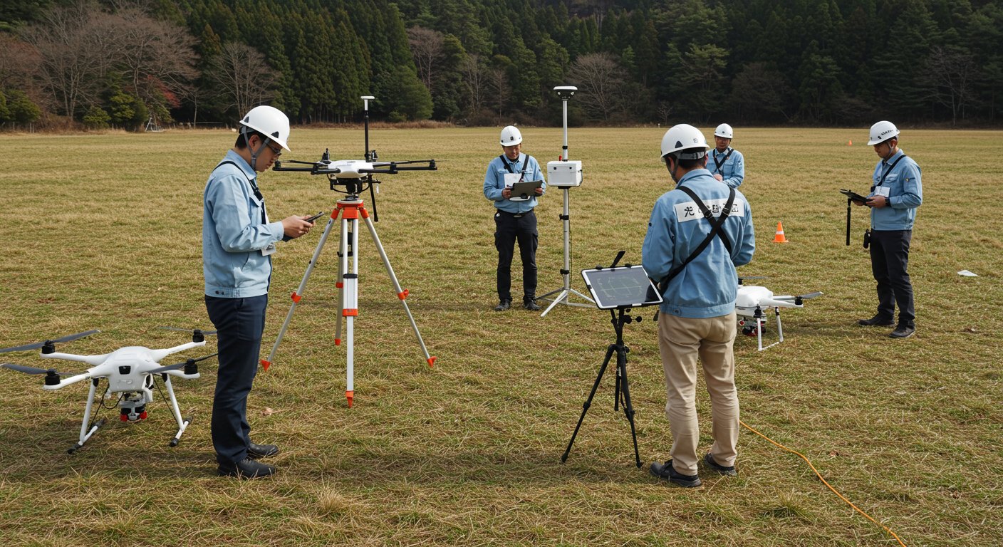 ドローン国家資格の訓練風景